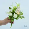 Kit de Materiales DIY de Flor Artificial Rosa, Rosas Pequeñas Frescas, Flores Atadas a Mano, Botella de Aromaterapia, Imán para Refrigerador, Decoración de Arreglo Floral