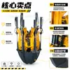 Excavadora multi-hoja para desenterrar árboles, trasplantador hidráulico de cepellón, herramienta para desenterrar árboles, trasplantador de plántulas de jardinería de ahorro de mano de obra