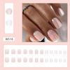 Doce e gentil branco doce menina Nail Art Nail Patch Terminado Advanced Sense Fake Nail Removível Wearable