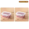 Caja de Almacenamiento con Tapa, Segura para Congelador, Apta para Microondas, Caja para Porciones, Caja para Carne y Fruta de Refrigerador, Caja Sellada para Conservar Frescura