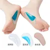 Almohadilla de Silicona Media Talla Corrección de Pie Plano Almohadilla de Arco Transfronteriza Alta Elasticidad Absorción de Impactos Corrección Plantilla Cómoda Entrenador Venta al por Mayor