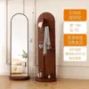 Espejo de Cuerpo Entero Giratorio para Uso en Casa, Espejo de Pie para Habitación de Niñas, Perchero, Espejo de Moda, Estilo Lujo Ligero