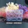 Molde de Silicone para Pingente de Colar de Resina Cristal DIY Joias Feitas à Mão Molde de Quebra-cabeça Oval Quadrado Gota d'Água com Furos