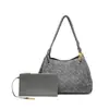 Bolsa de Paraquedas Tecida com Veludo de Pele de Veado para Comércio Exterior Transfronteiriço, Bolsa Tote Grande Capacidade para o Dia a Dia, Bolsa de Mão/Ombro Elegante