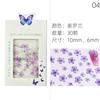 Pegatina para el Rabillo del Ojo Popular Resina Tridimensional Penetrador de Hielo Flor de Cinco Pétalos Fondo Plano Color Transparente Flor Pequeña Maquillaje de Ojos Uñas Faciales Arte Corporal Joyería