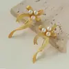 Broche de Cinta de Lazo, Broche Elegante de Perlas de Lujo de Alta Gama para Mujer, Accesorios para Traje