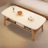 Mesa de Centro Apartamento Pequeño Sala de Estar Uso Doméstico 2026 Mesa Pequeña Nueva Minimalista Moderna Balcón Simple Mesa de Café para Sofá