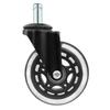 Instalación Transfronteriza Rueda Transparente de PU de Enchufe de 2.5 pulgadas 3 pulgadas Rueda para Muebles Rueda Silenciosa para Silla de Oficina con Eje Rueda Universal para Silla Giratoria