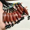 Colgante de Cuenta Dzi Roja del Período de los Reinos Combatientes, Collar de Ágata Roja "Sin Preocupaciones", Cadena para Suéter con Cuenta Dzi de Ágata Envuelto en Seda, Regalo de Colgante de Jade