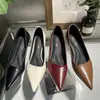Elegantes Zapatos de Tacón Alto 2025 Primavera Nuevo Estilo de Moda Tacón Fino Punta Fina Zapatos de Salón para Mujer Tacones Altos de Punta Fina Negros