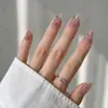 Unhas Curtas Vestíveis, Estilo Popular, Clareador, Suave e Puro, Arte de Unhas, Unhas Falsas, Adesivos Vestíveis