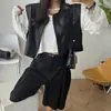 Já enviado: Jaqueta colete de couro PU para mulheres, novo outono de 2026 versão coreana chique solta casual top 17888