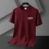 Novas Camisetas Masculinas de Verão para Comércio Exterior, Camisas de Manga Curta com Gola Redonda para Jovens, Camisas Masculinas de Manga Curta Finas Casuais da Moda Versáteis