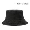 Estilo Japonês Retro Primavera e Outono Cor Sólida Placa de Luz Lavada Denim Pote Chapéu Esportes Ao Ar Livre Viagem Protetor Solar Sombra Pescador Chapéu