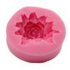 Precio de Fábrica Molde para Pastel con Forma de Flor de Rosa en Flor DIY Silicona Voltear Herramientas para Hornear Azúcar Molde para Hielo H1791