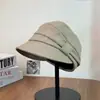 Nuevo sombrero de equitación plisado dulce fresco estilo old money para mujer japonés 2026 Verano/Otoño sombrero versátil de moda hace que la cara se vea más pequeña sombrero de pico de pato