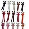 3 4 5 6 7 mm Cordón de Cuero de Microfibra de PU Tira de Microfibra con Tira de Borde Aceitado Pulsera Trenzada Cordón para Collar