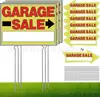 Placa de Venda de Quintal Transfronteiriça Impressão Dupla Face Sinal de Venda à Prova d'Água para Exterior Lugar de Venda de Imóveis de Garagem