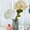 Hortensia de Llama Única Flor Artificial Hortensia de Llama Pared Camino de Plomo Pan Tejido Flor Artificial Decorativa Flor Falsa
