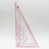 Escala triangular directa de fábrica regla de dibujo multiusos regla de impresión multifuncional para confección de ropa