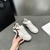 Zapatos Casuales Blancos Versátiles para Mujer Primavera 2025, Tenis Ligeros Forrest Gump, Zapatos Europeos con Combinación de Colores y Aumento Interno para Entrenamiento Moral para Mujeres