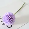 Otoño flor artificial de una sola cabeza bola de diente de león crisantemo flor artificial decoración para sala de estar del hogar accesorios para estudio de bodas al por mayor