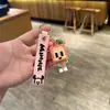 Chaveiro Criativo de Mini Robô Urso Desenho Animado Fofo Cabeça Quadrada Urso Celebridade da Internet Boneca Pingente de Bolsa Presente
