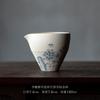 Taza Miji estilo rosa pintada a mano azul bambú hecha a mano para hombre taza para el hogar cerámica té mariscos tetera gres juego de té kung fu taza uniforme