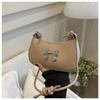 Linda moda de comércio exterior 2024 nova moda elegante ombro crossbody estilo ocidental retrô fresco borboleta texturizado crossbody bolsa