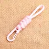 Yk42 Nuevo Llavero Cordón Colgante de Cuchillo Paracord Trenzado Mini Cordón Corto para Llaves Tirador de Cremallera de Bolsa