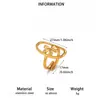 Anillo Abierto Minimalista de Moda con Incrustaciones de Circonita y Cuentas de Línea Geométrica Anillo de Flor y Hoja de Lujo Ligero Venta al por Mayor