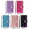 Adequado para Iphone12Mini Gravação a Laser Glitter Zíper Multicartão Capa para Celular Apple 12 Cordão Flip Suporte Capa de Couro