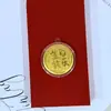 Oro Puro 999 Gama Alta Exquisito Regalo Día de San Valentín Chino 520 Paz y Alegría Princesa Por Favor Haz Galletas de la Fortuna para que Otros las Regalen Venta al por Mayor