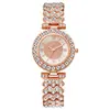 Suministro Directo de Fábrica Reloj para Mujer con Incrustaciones de Diamantes Lujo Ligero Esfera Romana de Estrella Completa Reloj de Cuarzo Celebridad de Internet Transmisión en Vivo Venta Caliente Reloj para Mujer