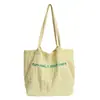 Bolso de hombro versátil de gran capacidad para mujer, estilo perezoso casual coreano, color liso, tipo tote