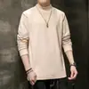 Camiseta de manga larga de forro polar de doble cara para otoño e invierno para hombre, camiseta base unisex casual ajustada con cuello camisero, top engrosado y cálido