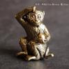 Enfeites Criativos Vintage Artesanato Decorações Animal de Latão Dragão de Cobre Puro Coelho Cachorro Zodíaco Portátil Casa