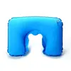 Almohada de Camping de PVC Afelpado en Forma de U, Almohada Cervical, Almohada para la Espalda, Almohada de Aviación, Almohada para Avión, Almohada de Viaje, Almohada Inflable, Soporte para el Cuello