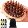 Medicina Tradicional Chinesa Cuidados Especiais de Saúde Escova de Latão para Meridianos Ferramenta de Massagem Abdominal de Madeira Pente de Massagem Gua Sha
