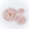 Vestido Saia de Gaze de Neve de Organza Decoração de Chapéu Grampo de Cabelo Acessórios de Cabelo Flor Artesanal DIY Acessórios de Flor