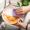 Paño de cocina Artículos de uso diario Paño de cocina absorbente de doble cara Trapo perezoso antiadherente al aceite Fibra de vellón de coral de alta densidad