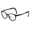 En stock nuevo ojo recomiendo armazón para gafas de niños ultraligero silicona amigable con la piel transparente antideslizante armazón de gafas con grado ajustable