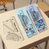 Regla Rígida de Ángulo Recto Xiaoyuer de 20 cm para Estudiantes, Marcador de Dibujo Guerrero Espacial Regla con Escala de Números Grandes