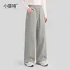 Pantalones de algodón puro para niñas Little Fitter, colección otoño 2026, estilo nuevo, pantalones rectos casuales para niños mayores, pantalones largos de moda para niños para otoño
