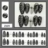 30 piezas de uñas postizas premium 3D talladas en resina transfronterizas con un toque de alta gama europeo y americano, uñas postizas al por mayor