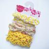 Diadema para Bebé Transfronteriza Juego de Tres Piezas Lazo Estampado Diadema para Bebé Lindo Elástico Set de Adornos para la Cabeza para Niñas