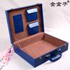 Evergrande, Caja de Tarjetas de Llave de Entrega de Cuero Sunac, Caja de Entrega Cambia-Color Shimao Jinke Poly Development con Múltiples Bolsillos