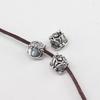 Aleación Agujero Grande Cuentas Danza del León Estilo Nacional Kirin Cabeza de León Cuerda Pulsera de Mano Cuentas Agujero Grande Accesorios para Joyería DIY