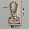 Fábrica en stock al por mayor hebilla de bolsa anillo hebilla de hardware gancho de metal gancho de placa de 6 puntos color todo equipaje viaje