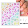 Adesivos de Unhas Transfronteiriços Novo Estilo Letras Simples em Inglês Quatro Cores Artísticos Florais Adesivos de Unhas com Letras Atacado